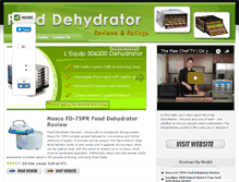 Tablet Screenshot of fooddehydrator-reviews.com
